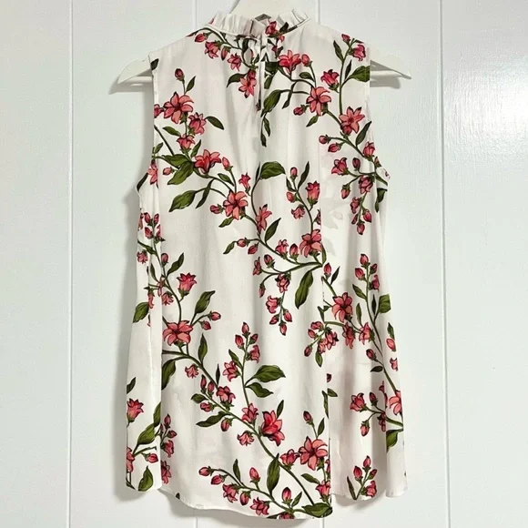 Ann Taylor Floral High Neck Top - Picture 6 of 7